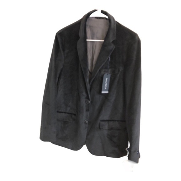Nautica Black Velvet single breasted Men’s blazer jacket size small new - Picture 11 of 14